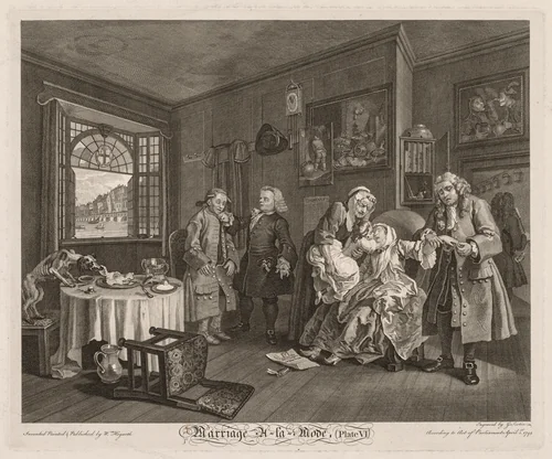 Marriage à la Mode: The Death of the Countess by William Hogarth, other, 1745