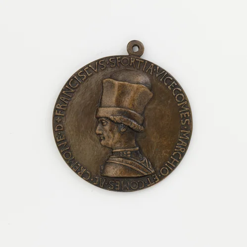 Francesco Sforza (1401–1466) by Pisanello, metalwork, 1436-1446