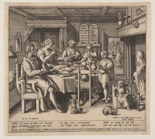 Condordia by Crispijn van de Passe I, print, 1589