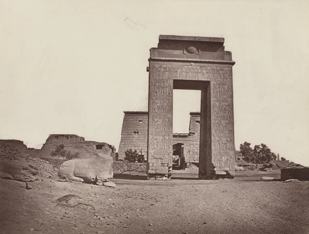 Gateway of Ptolemy Euergetes by William de Wiveleslie Abney, photograph, 1876