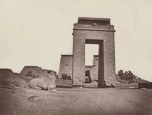 Gateway of Ptolemy Euergetes by William de Wiveleslie Abney, photograph, 1876