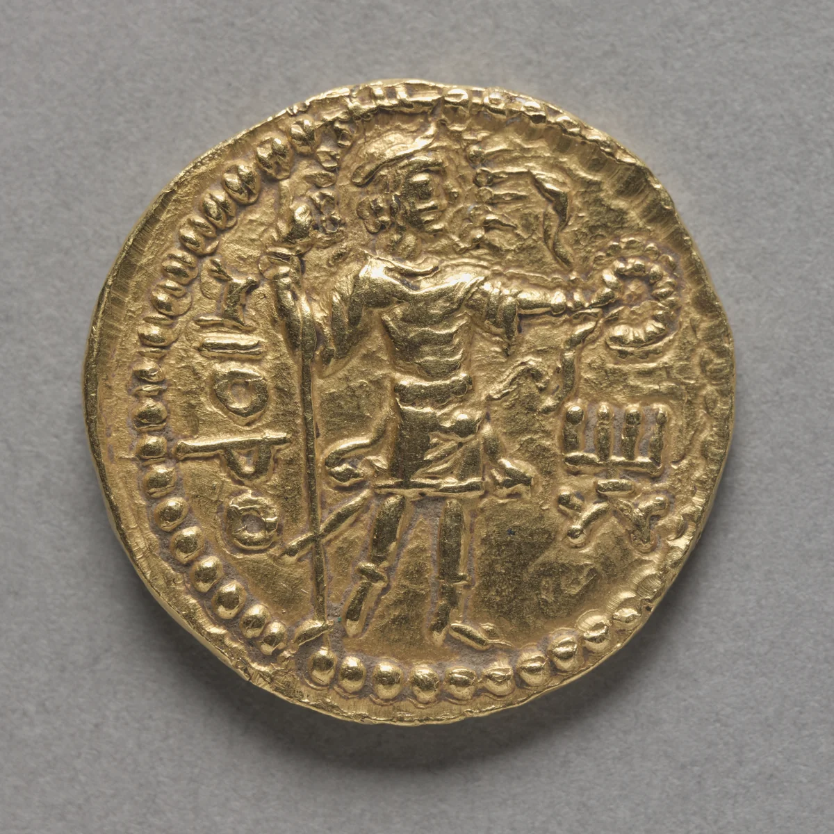 Coin: Havishka (reverse) by Unknown, metalwork, 106-149