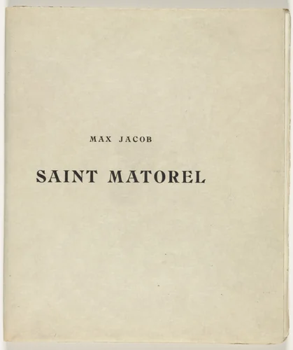 Saint Matorel by Pablo Picasso, illustrated book, 1910