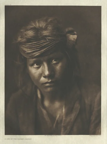 Portfolio I, Plate 32: A Son of the Desert - Navaho by Edward Curtis, other, 1904