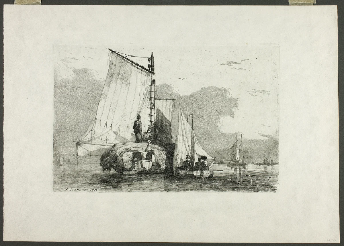 Boats Braydon by Joseph Stannard, print, 1825
