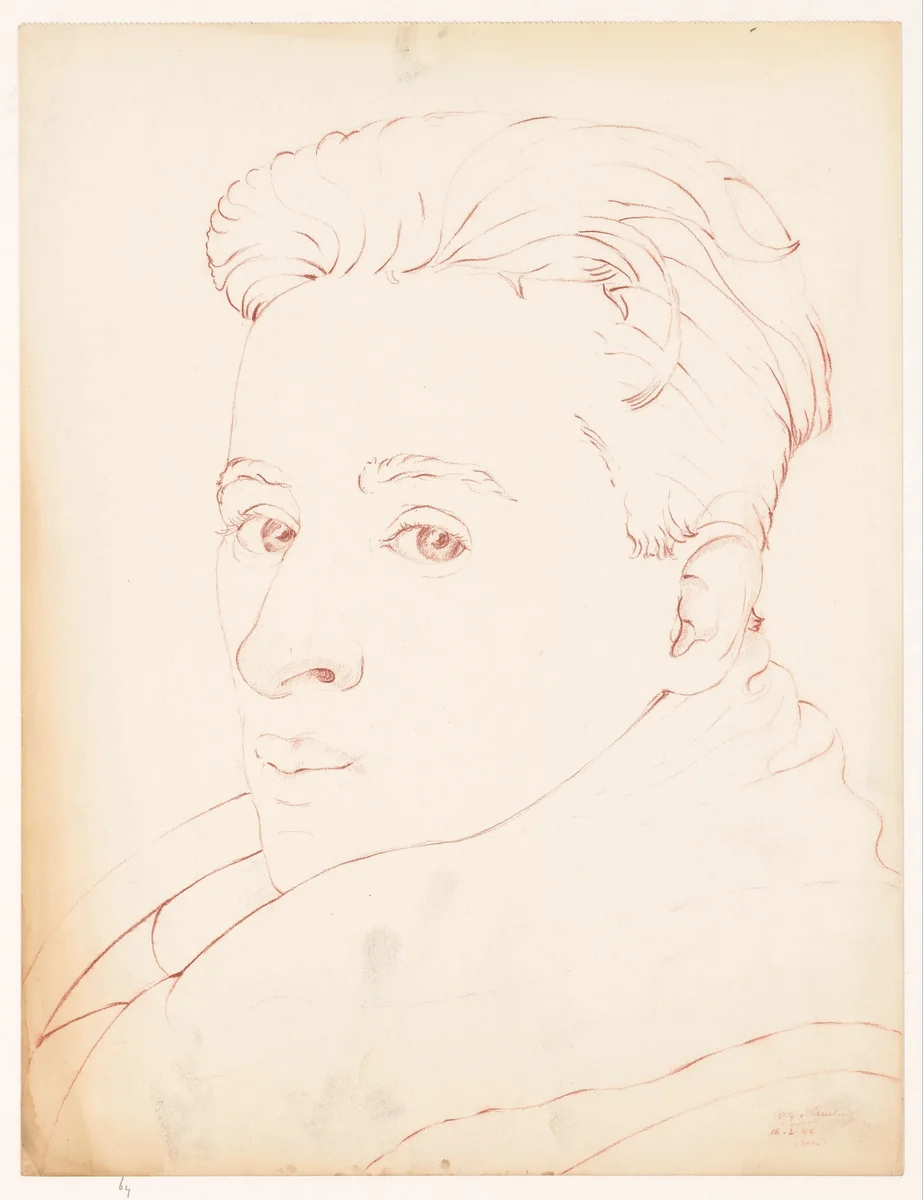 Untitled by Cor van Teeseling, drawing, 1942