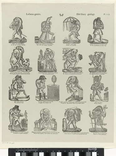 Le beau genre / Het fraey geslagt by Philippus Jacobus Brepols, print, 1800-1833