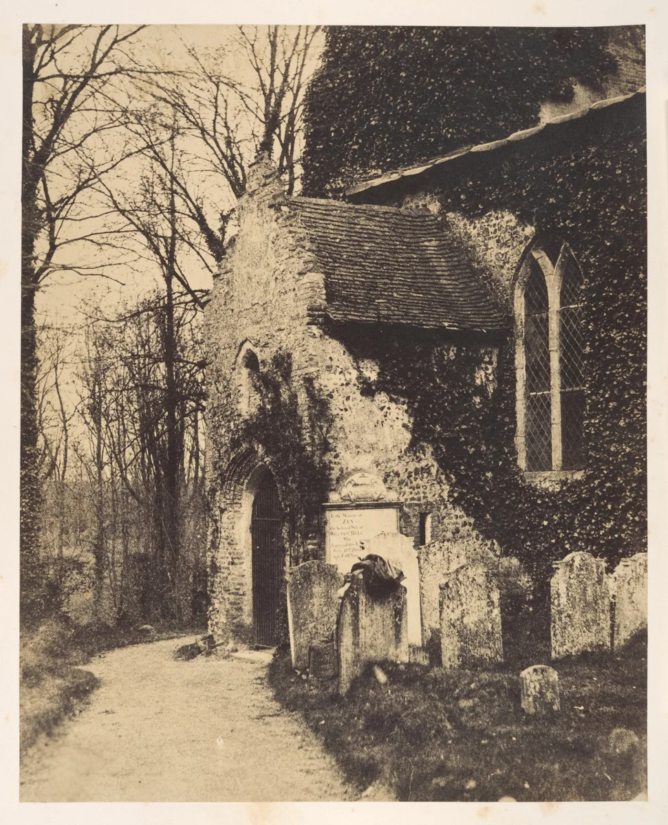 Church Porch, Earlham, near Norwich by William Harcourt Ranking, photograph, 1857