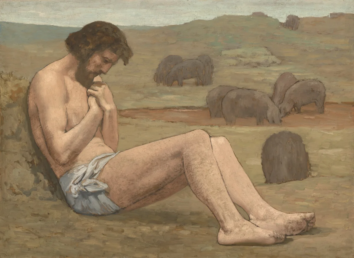 The Prodigal Son by Pierre Puvis de Chavannes, painting, 1879