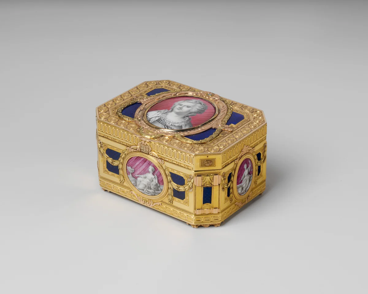 Snuffbox by Pierre-François-Mathis de Beaulieu, metalwork, 1764-1765