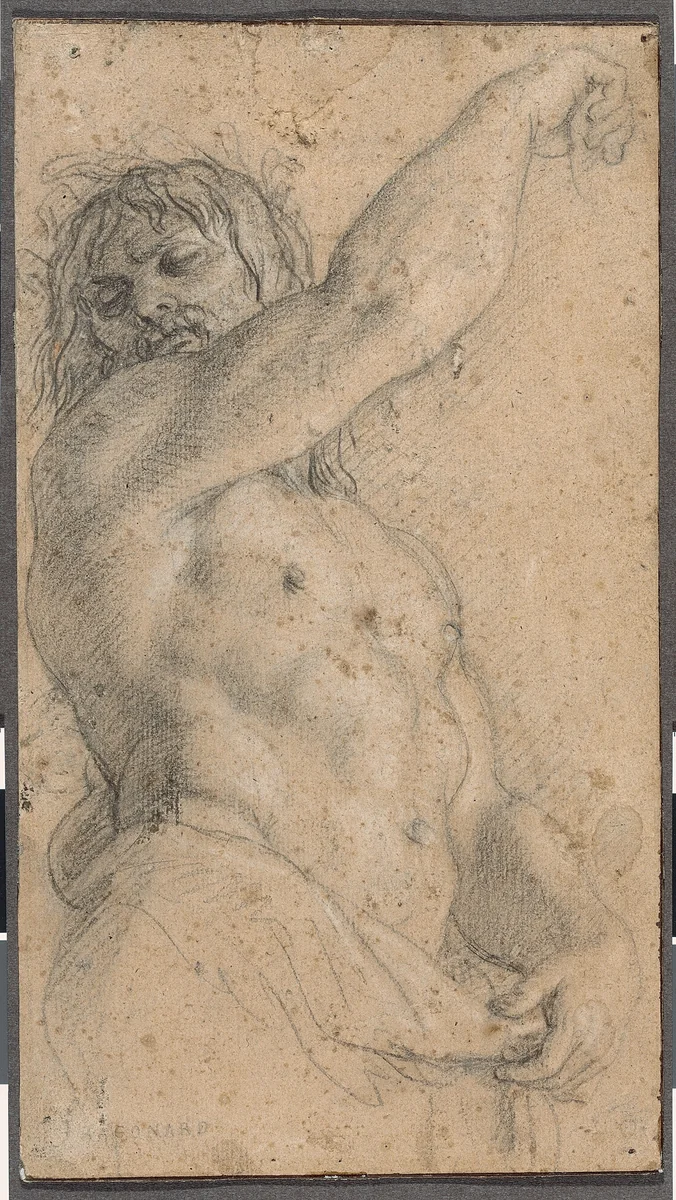 Study for a Herm by Charles Le Brun, drawing, 1674-1678