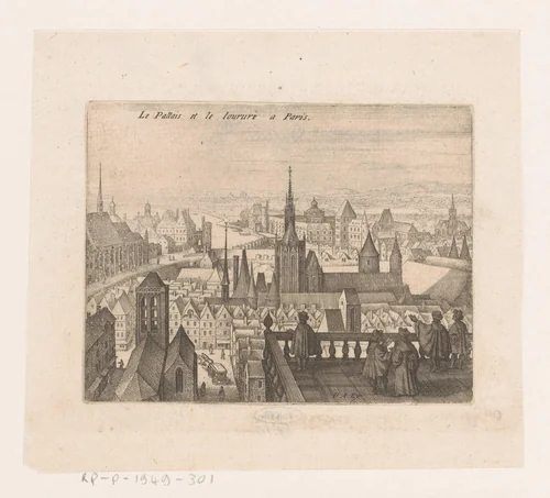 Gezicht te Parijs by Matthäus Merian, print, 1603-1650