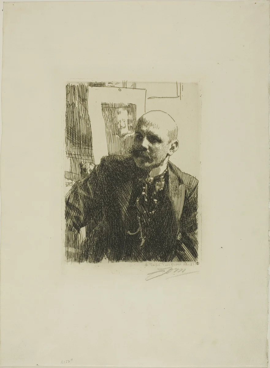 Georg von Rosen by Anders Zorn, print, 1893