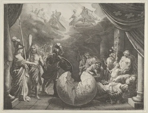 Plate 11: Allegory on the Discord in France, from Caspar Barlaeus, "Medicea Hospes" by Pieter Nolpe, print, 1638