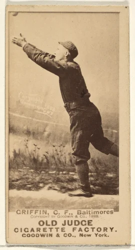 Griffin, Center Field, Baltimore Orioles, from the Old Judge series (N172) for Old Judge Cigarettes by Goodwin & Company, photograph, 1888
