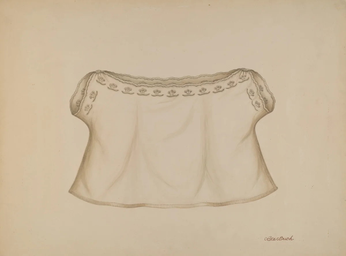 Baby's Shirt by Rex F. Bush, index of american design, 1938