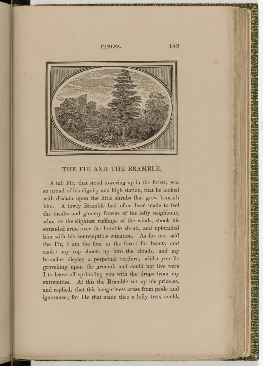 Headpiece (page 143) from The Fables of Aesop by Thomas Bewick, illustrated book, 1818
