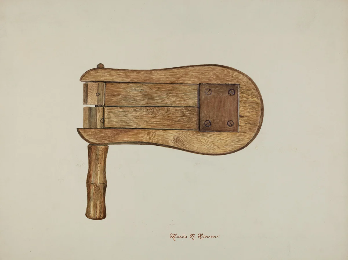 Watchman's Rattle by Marius Hansen, index of american design, 1940