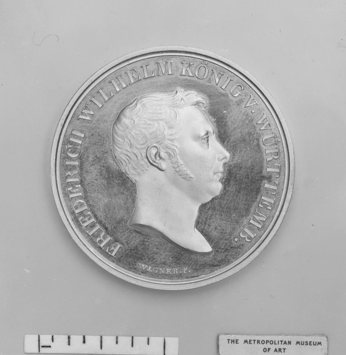 In Honor of King Friedrich William of Wurtemburg, Known as William I (1816–64) by F. Wagner, metalwork, 1826