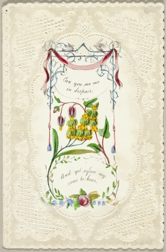 Can You See Me in Despair? (Valentine) by George Meek, other, 1835-1845