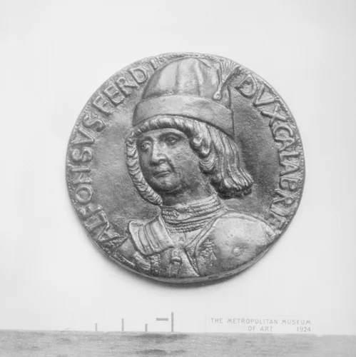 Alfonso of Aragon (1448–1495) by Andrea Guazzalotti, metalwork, 1481