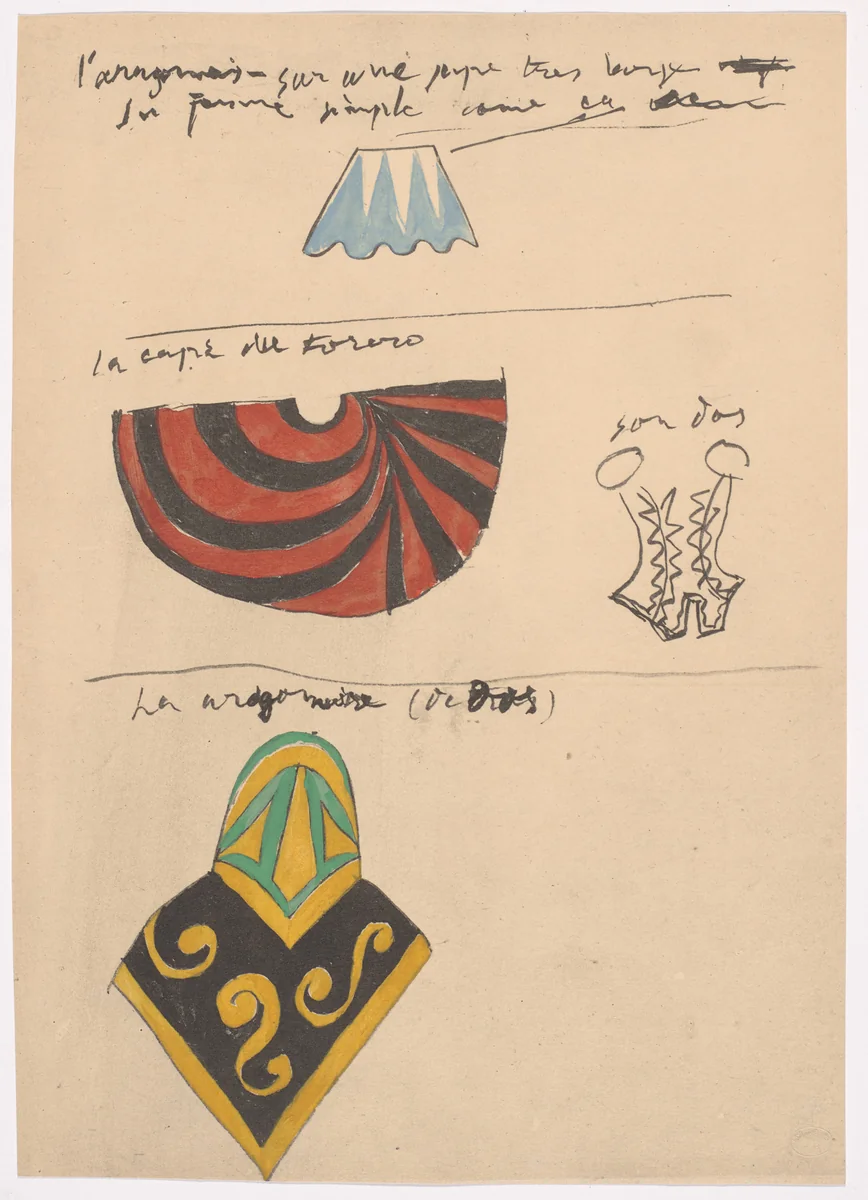 Set design for the ballet Le Tricorne by Pablo Picasso, illustrated book, 1920
