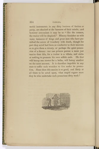Tailpiece (page 364) from The Fables of Aesop by Thomas Bewick, illustrated book, 1818