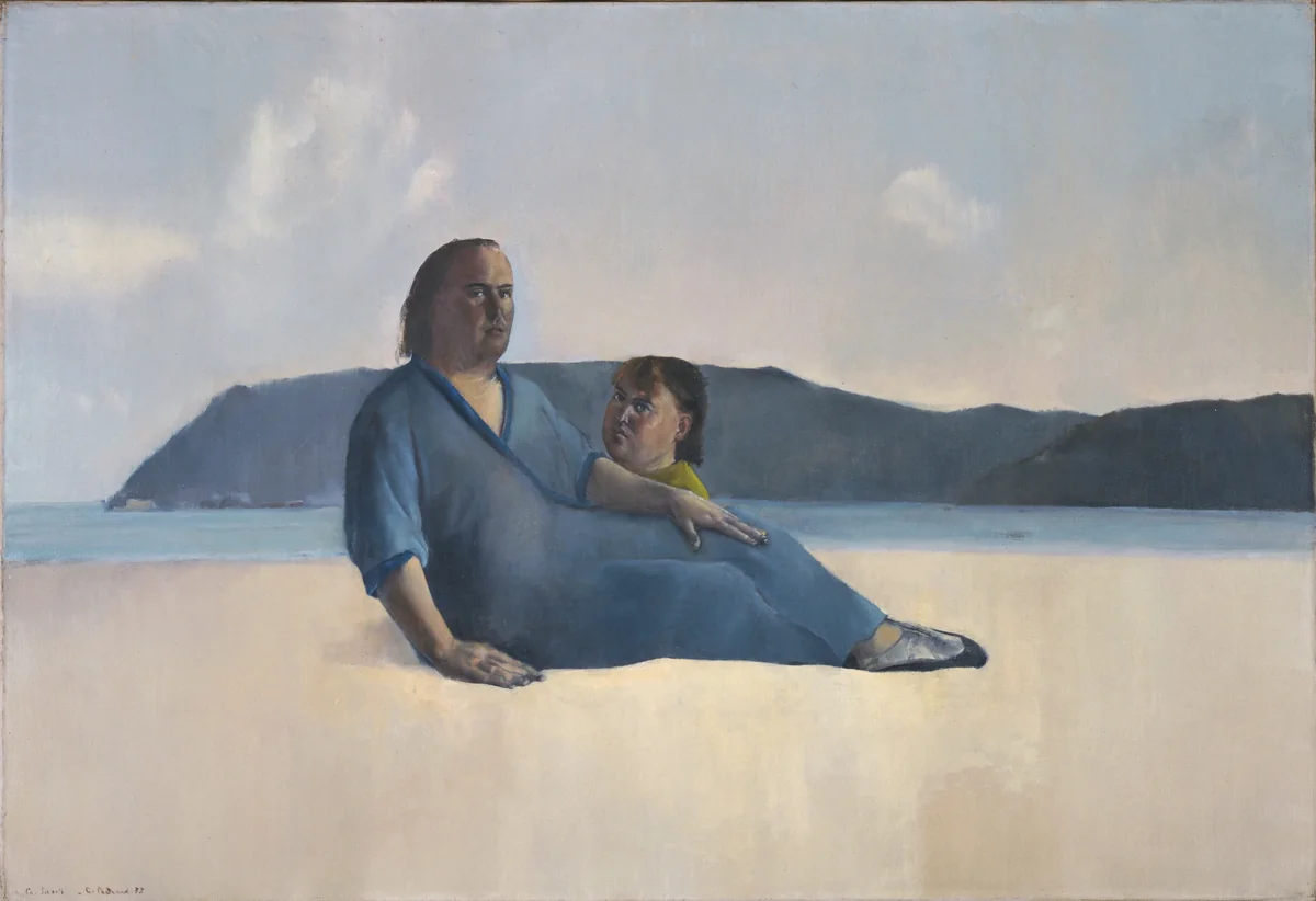 On the Beach (Double Self-Portrait) by Christian Bérard, painting, 1933