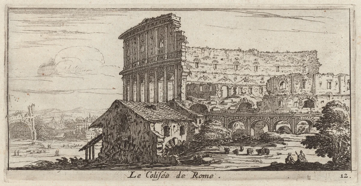 Le Colisée de Rome by Israël Silvestre, print, 1640-1660