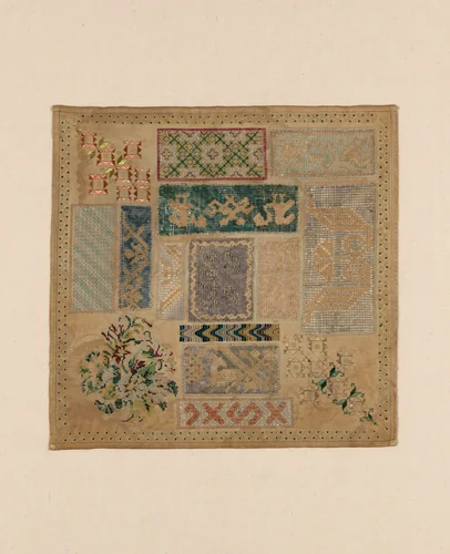 Sampler by Mexico, textile, 1870