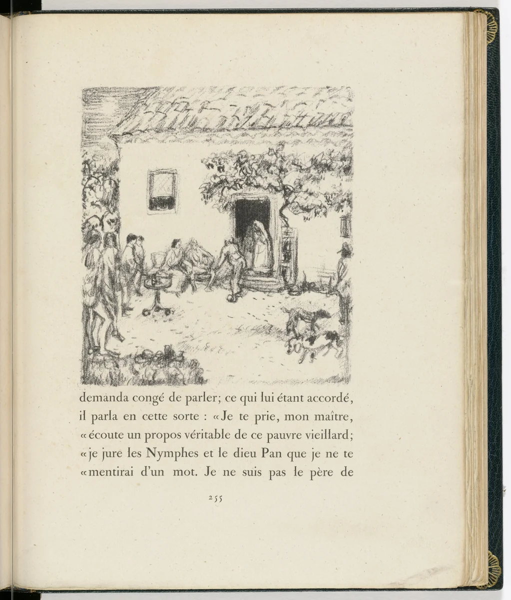 In-text plate (page 255) from Daphnis et Chloé by Pierre Bonnard, illustrated book, 1902