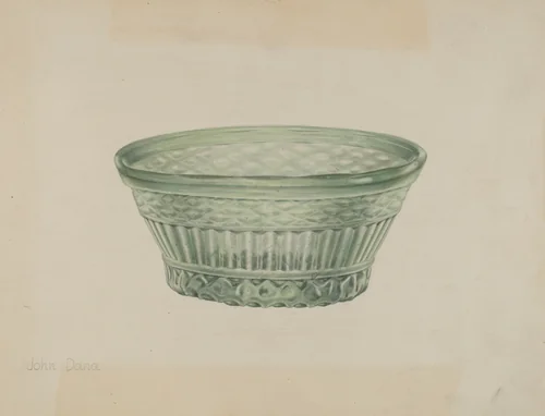 Bowl by John Dana, index of american design, 1935-1942