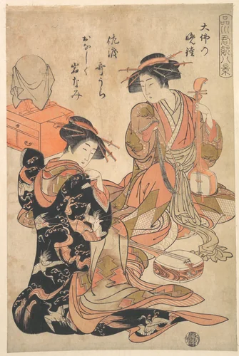 Vesper Bell of the Temple of Great Buddha by Kitao Shigemasa (北尾重政), print, 1768-1788