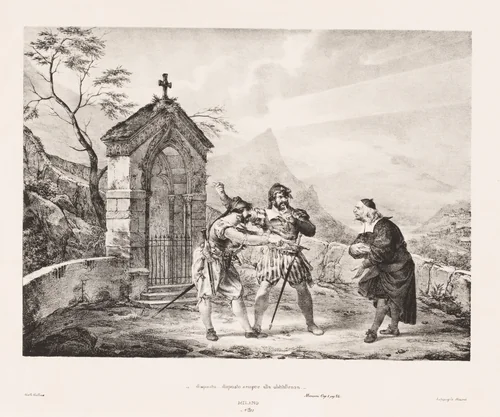 "...disposto...disposto sempre all'ubbidienza" (Always Ready to Obey) by Gallo Gallina, print, 1828-1830