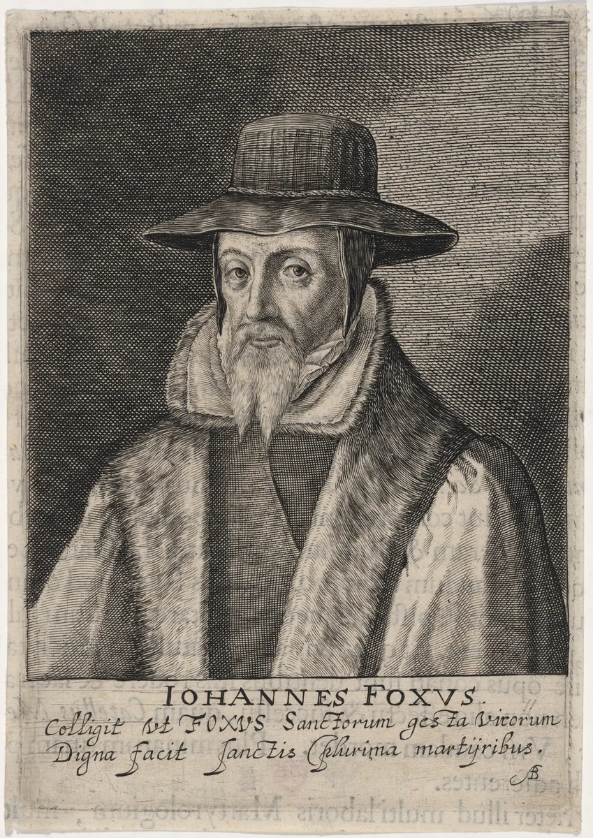 John Foxe, Martyrologist by Magdalena van de Passe
Willem de Passe, print, 1620