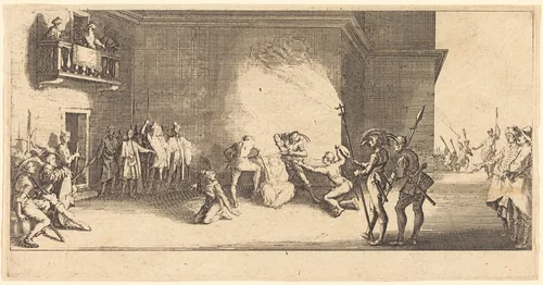 The Crowning with Thorns by Jacques Callot, print, 1618