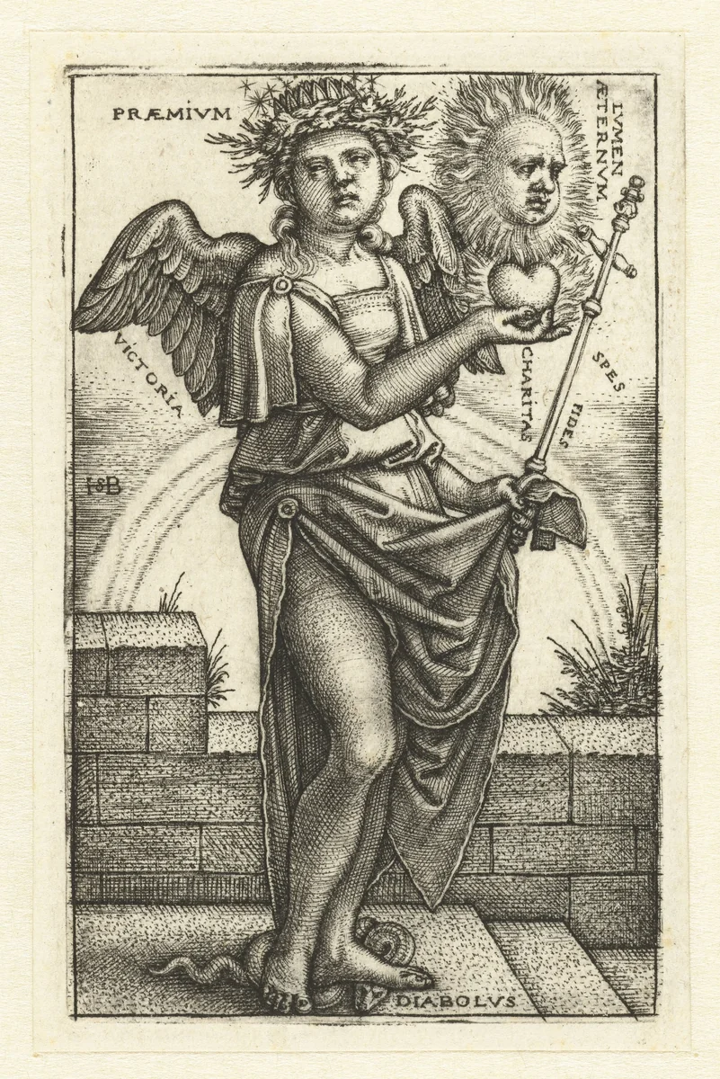 Allegorie op het Christendom by anonymous, print, 1510-1599