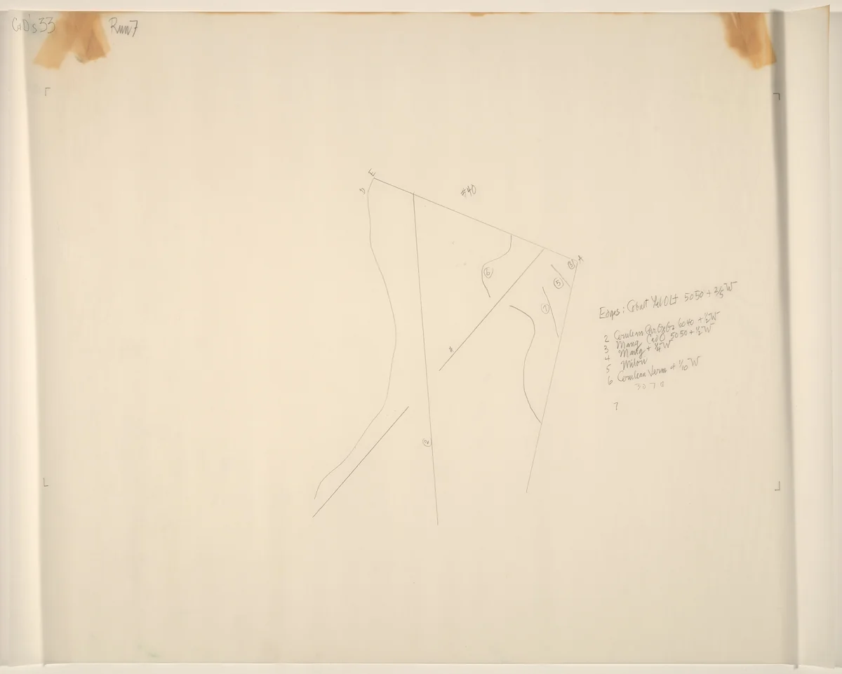 Drawing for Changes and Disappearances No. 33 by John Cage, drawing, 1979-1982