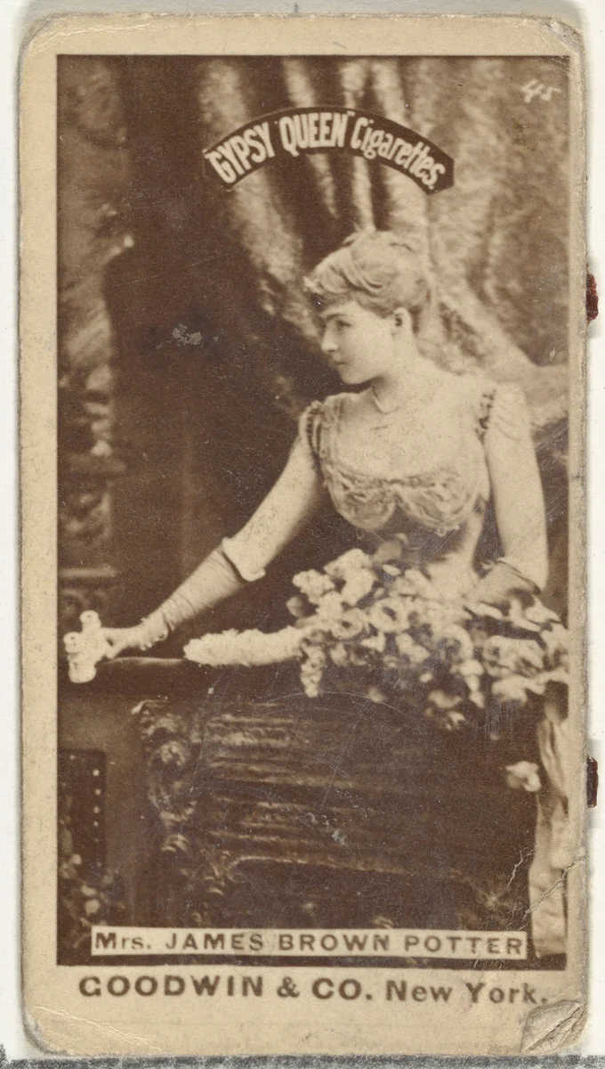 Mrs. James Brown Potter, from the Actors and Actresses series (N171) for Gypsy Queen Cigarettes by Goodwin & Company, photograph, 1886-1890
