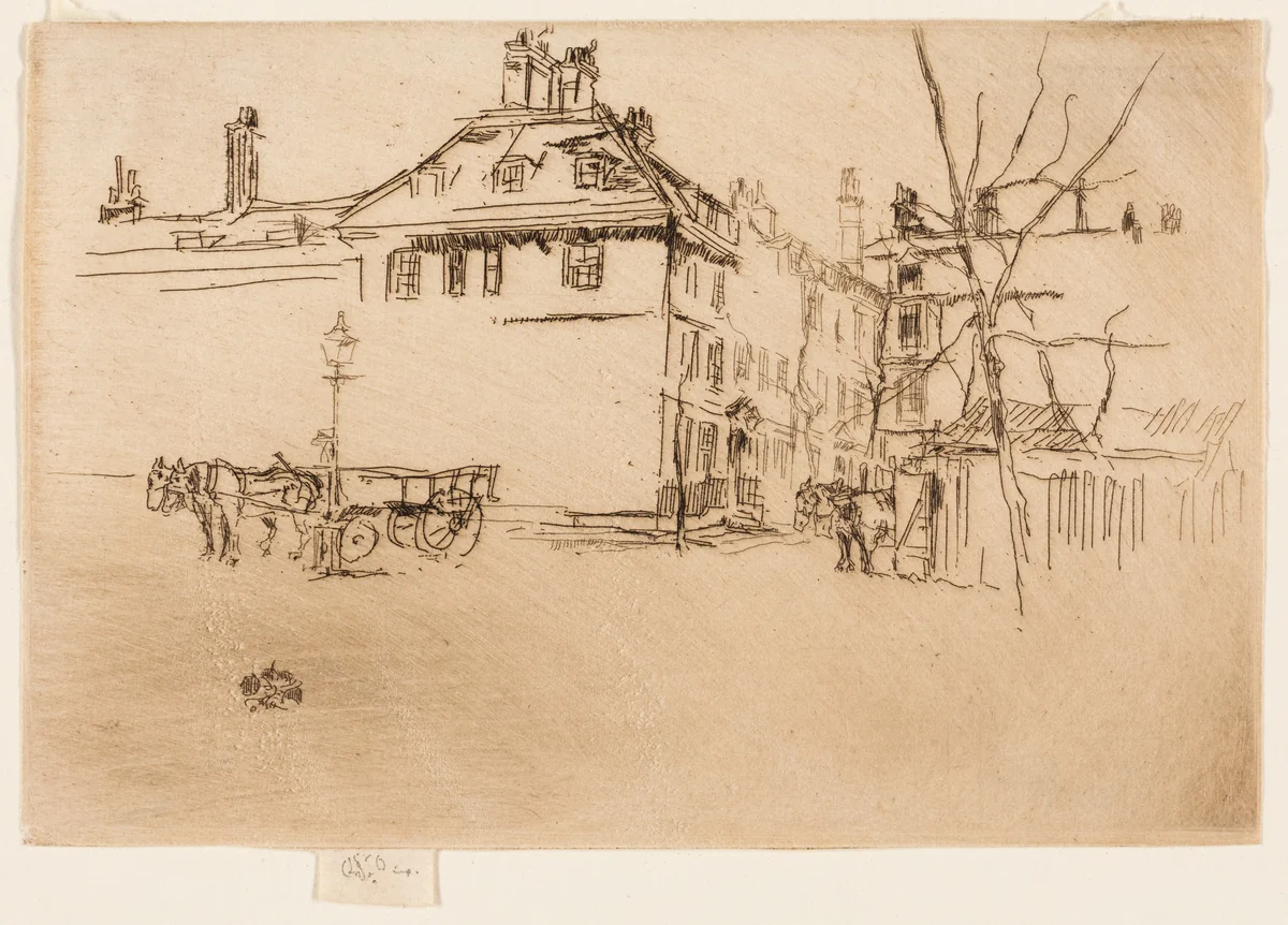 The Temple by James McNeill Whistler, print, 1880-1881