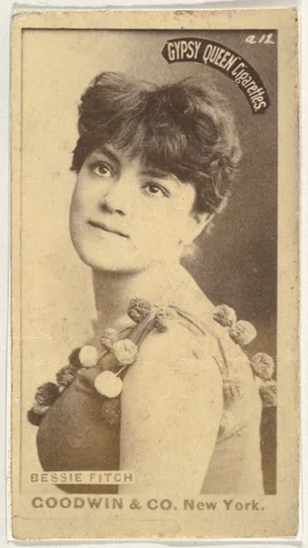 Bessie Fitch, from the Actors and Actresses series (N171) for Gypsy Queen Cigarettes by Goodwin & Company, photograph, 1886-1890