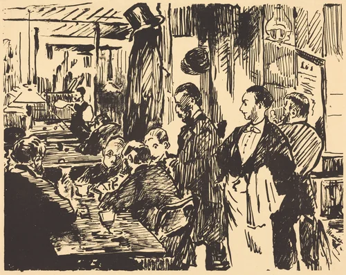 At the Café (Au café) by Edouard Manet, print, 1869