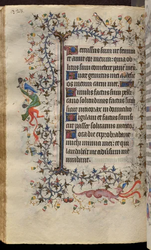 Hours of Charles the Noble, King of Navarre (1361-1425): fol. 114v, Text by Master of the Brussels Initials and Associates, book, 1400-1410