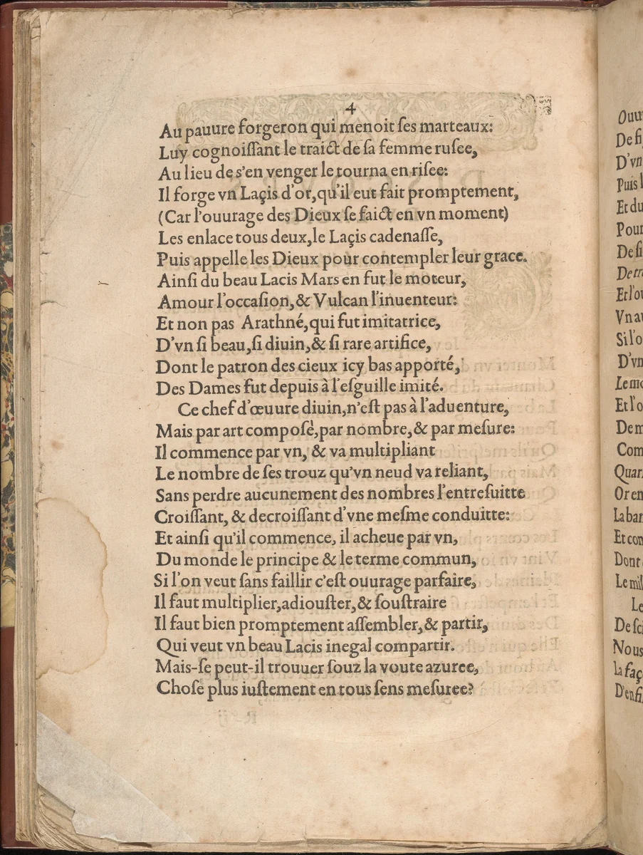 Les Secondes Oeuvres, et Subtiles Inventions De Lingerie du Seigneur Federic de Vinciolo Venitien, page 66 (verso) by Federico de Vinciolo, book, 1603