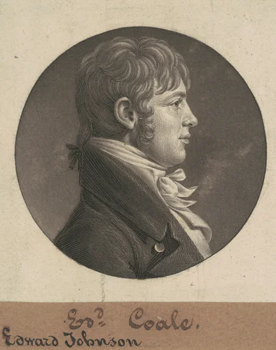 Edward Johnson Coale by Charles B. J. Févret de Saint-Mémin, print, 1804