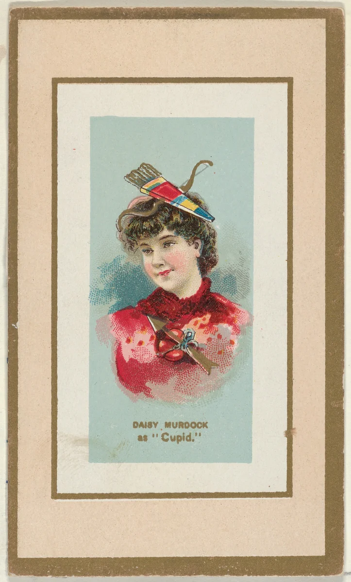 Daisy Murdoch as "Cupid" from the Fancy Dress Ball Costumes series (N107) to promote Honest Long Cut Tobacco manufactured by W. Duke Sons & Co. by W. Duke, Sons & Co., print, 1889