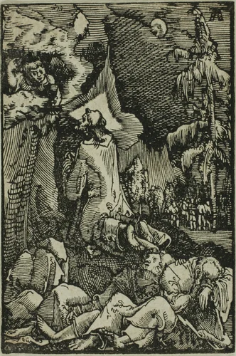 The Agony in the Garden, from The Fall and Redemption of Man by Albrecht Altdorfer, print, 1510-1518