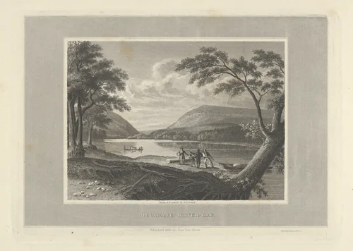 Delaware Water Gap by Asher Brown Durand, print, 1830