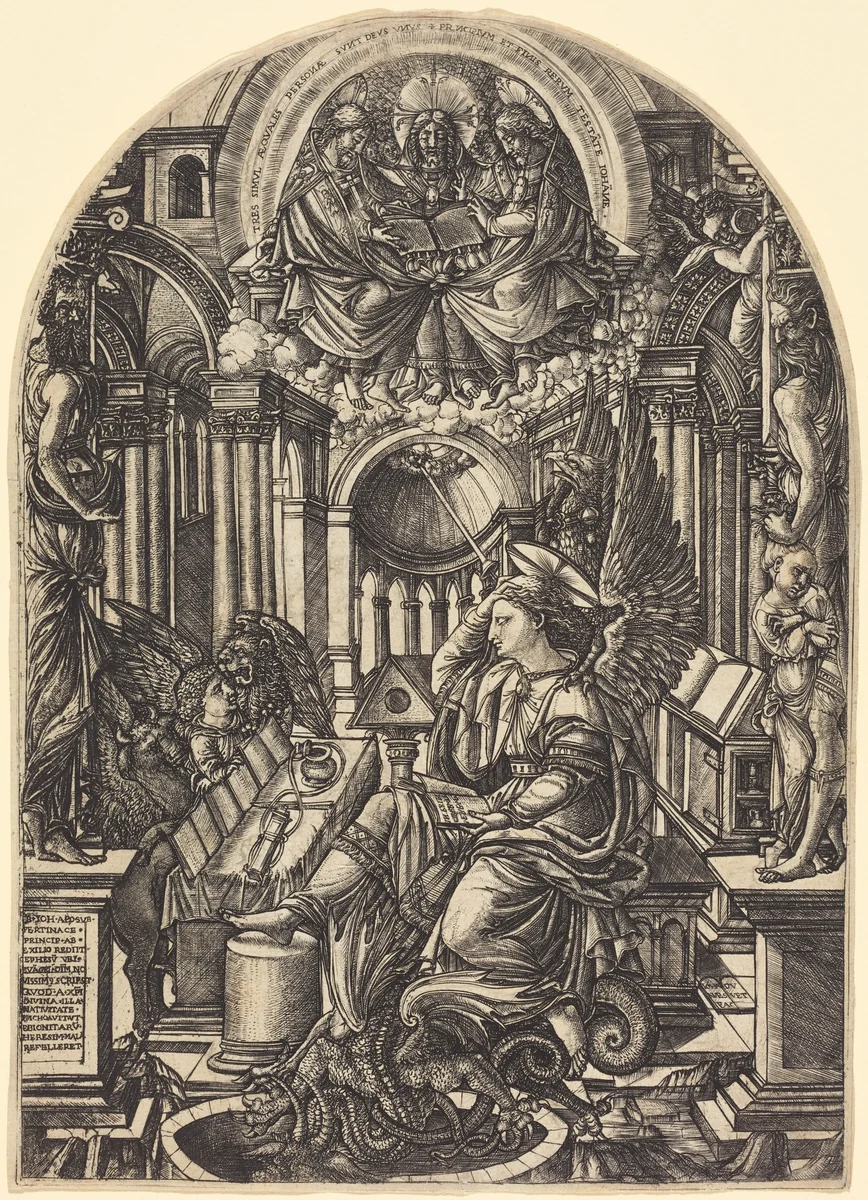 The Revelation of Saint John the Evangelist by Jean Duvet, print, 1555