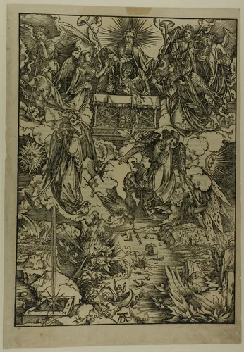 The Seven Trumpets, from The Apocalypse by Albrecht Dürer, print, 1496-1498